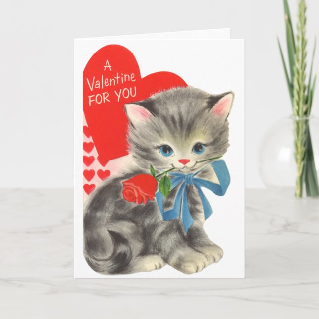 Cat Valentine Holiday Card (Front)