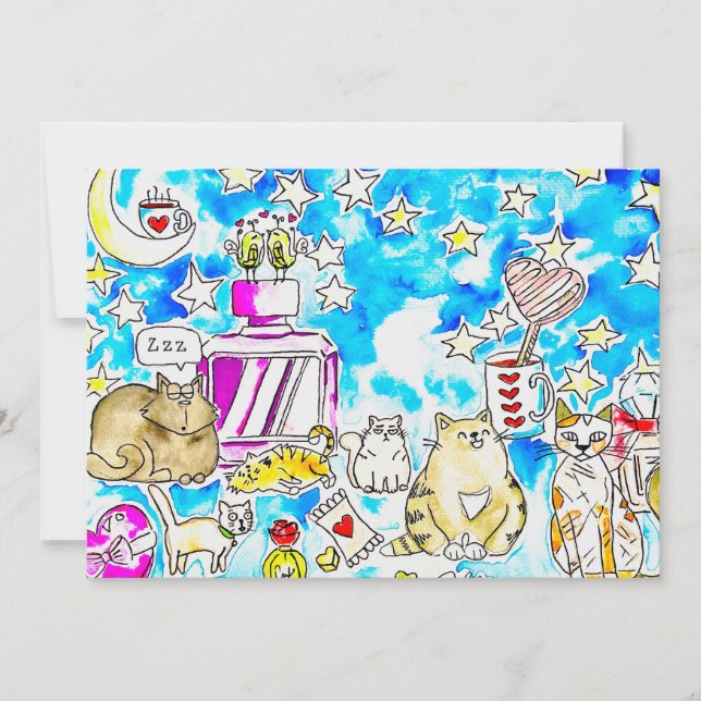 Cat Valentine Invitation (Front)