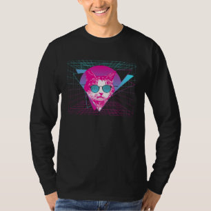 Cat Vaporwave Cat Sunglasses Esthetic Kitten Retro T-Shirt