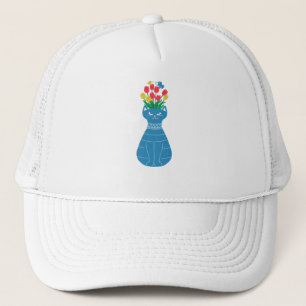 Cat Vase Trucker Hat