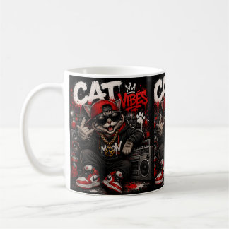 Cat Vibes – Urban Hip Hop Street Art Coffee Mug