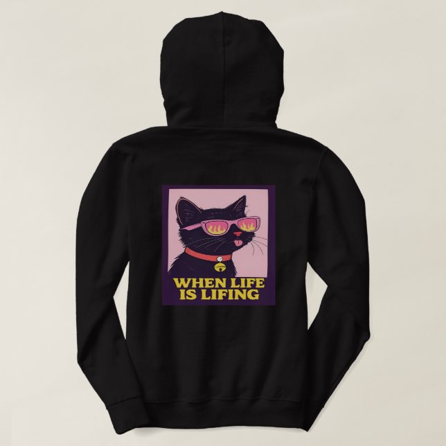 Cat Vibes Women Hoodie (Design Back)