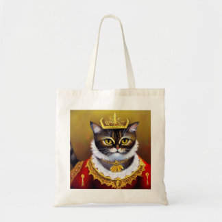 Cat Victorian Queen Tote Bag