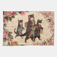 Cat Vintage Pretty Antique Kittens