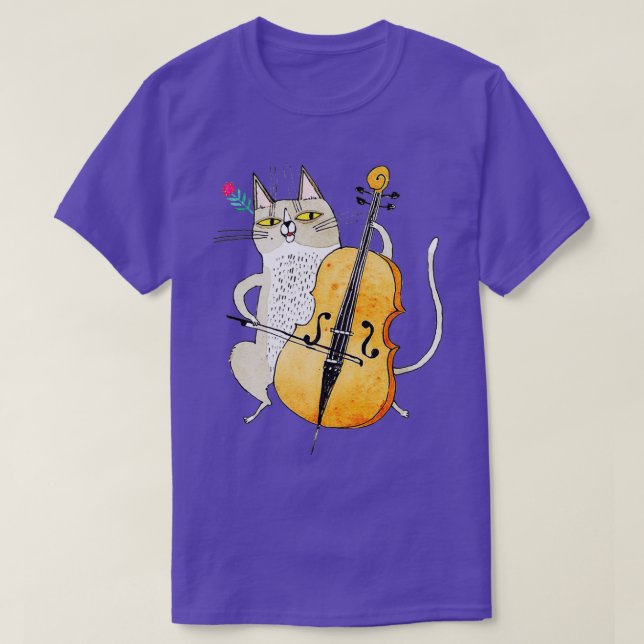 CAT VIOLINTShirt T-Shirt (Design Front)