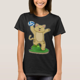 Cat Volleyball player Volleyball Sports T-Shirt