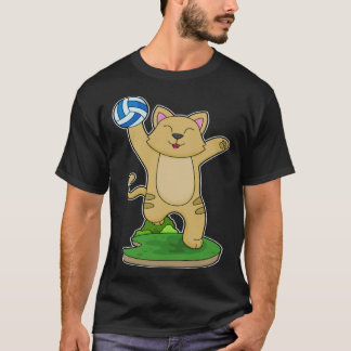 Cat Volleyball player Volleyball Sports T-Shirt