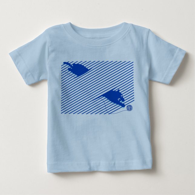 Cat_Walking Baby T-Shirt (Front)