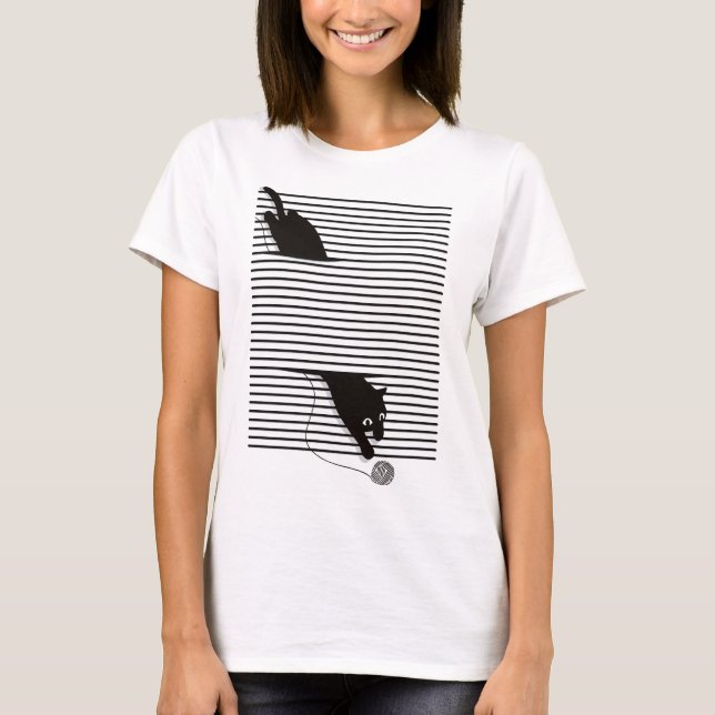Cat_Walking T-Shirt (Front)