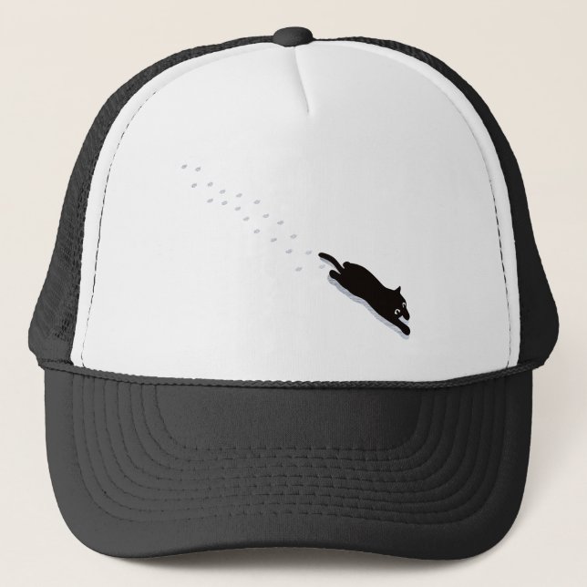 Cat_Walking Trucker Hat (Front)