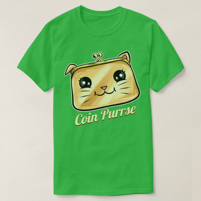 Cat Wallet Coin Purrse On Purrsday  T-Shirt (Design Front)