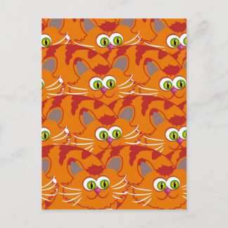 Cat wallpaper postcard