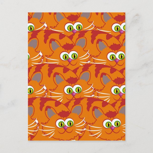 Cat wallpaper postcard (Front)