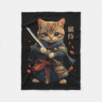 Cat Warrior Japanese Samurai Cat Tattoo Kawaii Nin