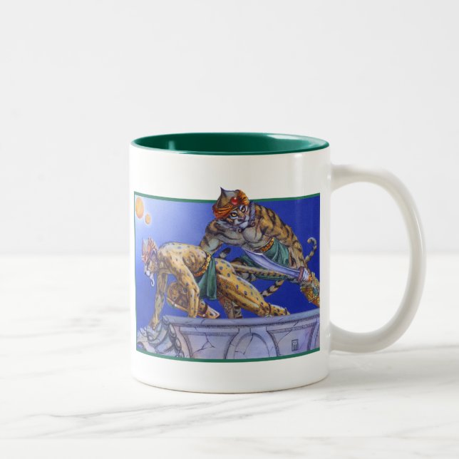 Cat Warriors Two-Tone Coffee Mug (Right)