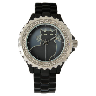 Cat Watch Black Cat Wrist Watch Cat Lover Jewerly