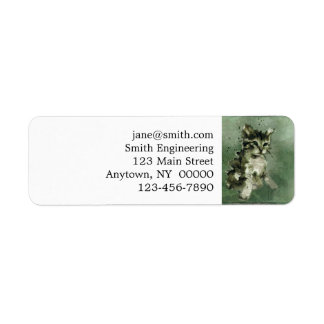 Cat watercolor painting