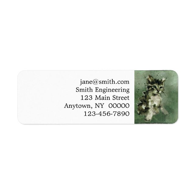 Cat watercolor painting (Front)