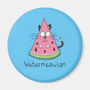 Cat Watermelon Cute Kid's Magnet