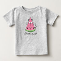 Cat Watermelon Funny Cartoon