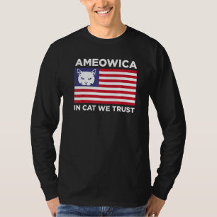 Cat We Trust - Patriotic 'merica Kitten Pun T-Shirt