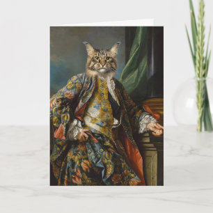 CAT WEARING CLOTHING ART GREETING CARDS