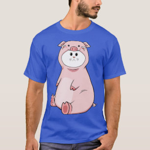 Cat Wearing Pig Costume T-Shirt