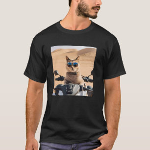 Cat Wearing Sunglasses In The Arabian Desert, Matc T-Shirt