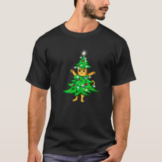 Cat Wearing Xmas Tree Cat Mum Cat  Merry Catmas T-Shirt