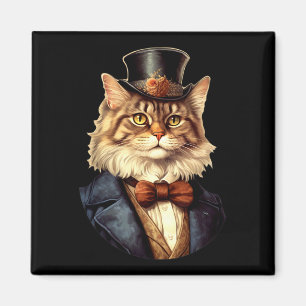 Cat Wedding Bride Groom Pet Cat Owners Lovers Wedd Magnet