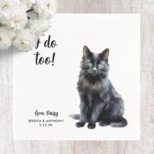 Cat Wedding Cocktail Napkins