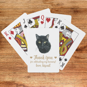 Cat Wedding Favor Playing Cards