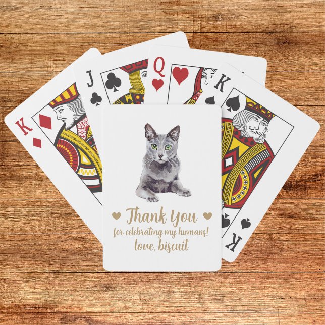 Cat Wedding Favour Playing Cards (Creator Uploaded)