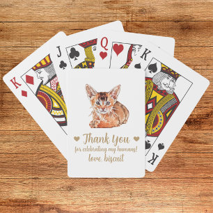 Cat Wedding Favour Playing Cards
