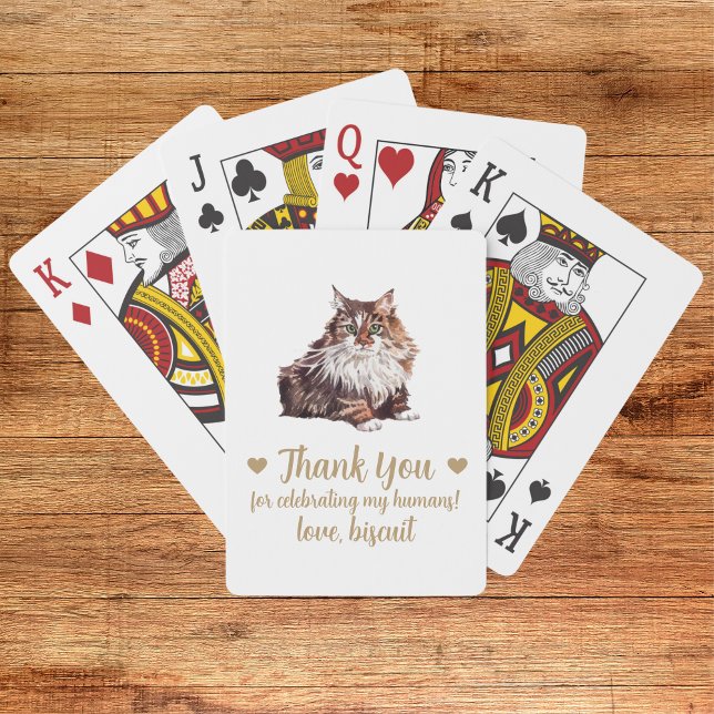 Cat Wedding Favour Playing Cards (Creator Uploaded)