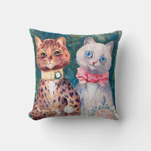 Cat Wedding, Marriage, Bride, Louis Wain Cushion