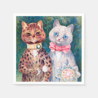 Cat Wedding, Marriage, Bride, Louis Wain