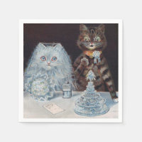 Cat Wedding, Marriage, Bride, Louis Wain