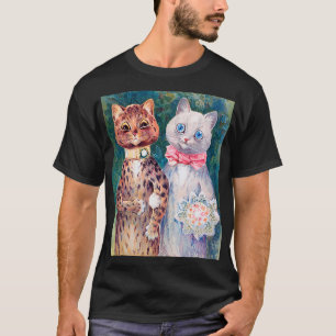 Cat Wedding, Marriage, Bride, Louis Wain T-Shirt