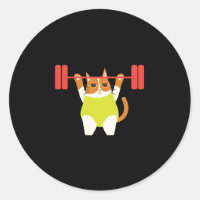 Cat Weight Lifting Funny Cat Lover Workout Fitness
