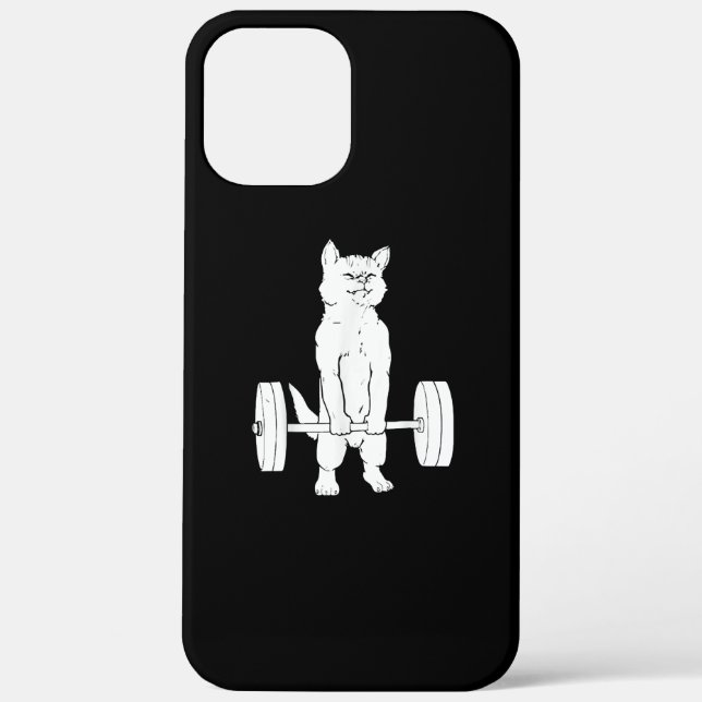Cat Weightlifting And Gym Case-Mate iPhone Case (Back)