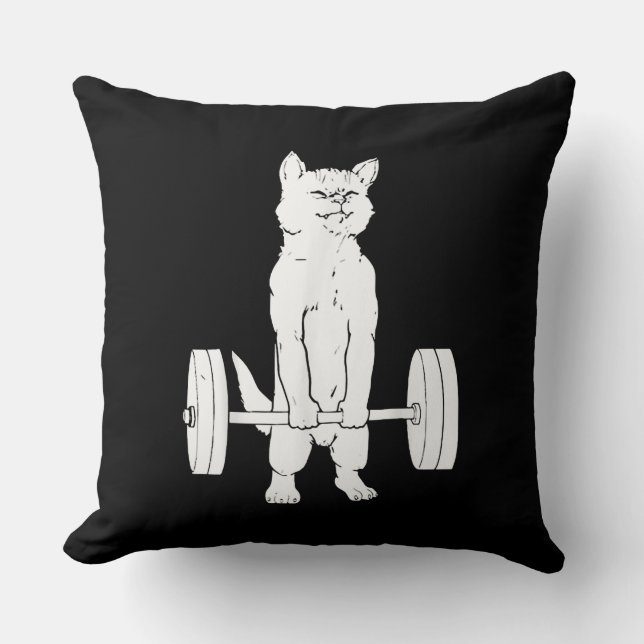 Cat Weightlifting And Gym Cushion (Front)