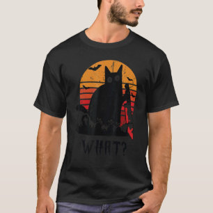 Cat What Black Ca Murderous Cat With Knife 2 T-Shirt