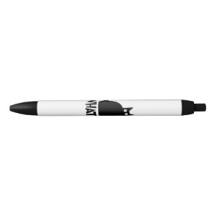 Cat What_ Funny Black Cat  Ink Pen