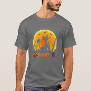 Cat What Funny Black Cat Murderous Cat With Knife T-Shirt