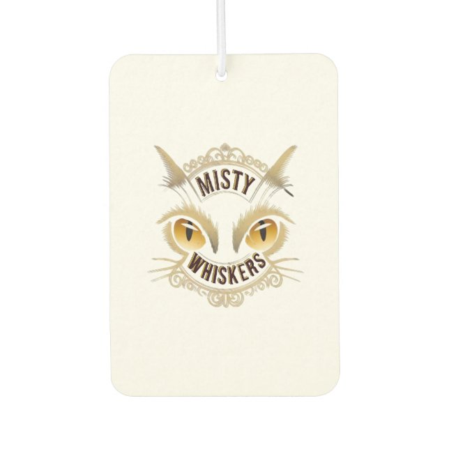 Cat whiskers car air freshener (Front)