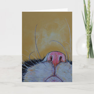 Cat whiskers Greeting Card
