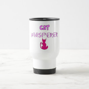 "Cat Whisperer" Cat Lover Gifts Travel Mug