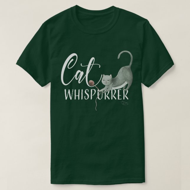 Cat Whisperer Cute Cat LoverGift  T-Shirt (Design Front)