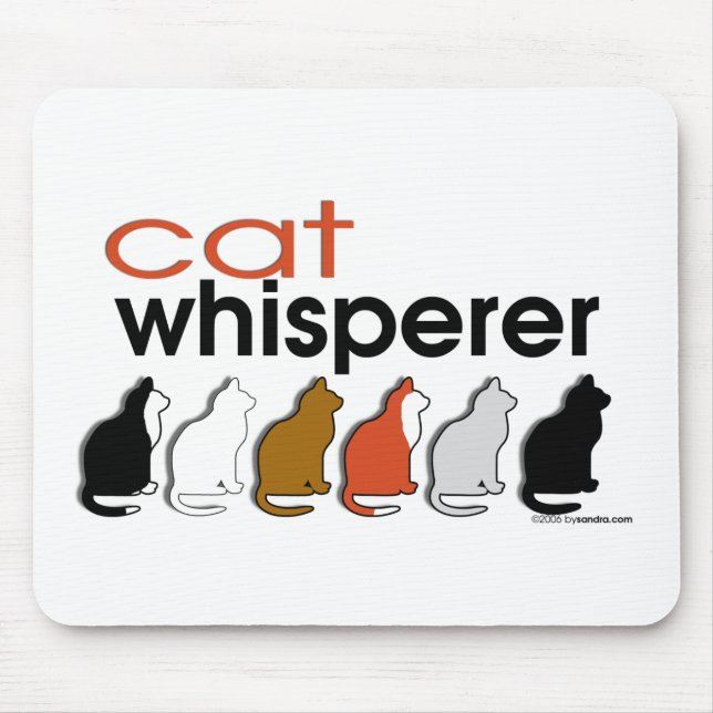 Cat Whisperer Mouse Pad (Front)